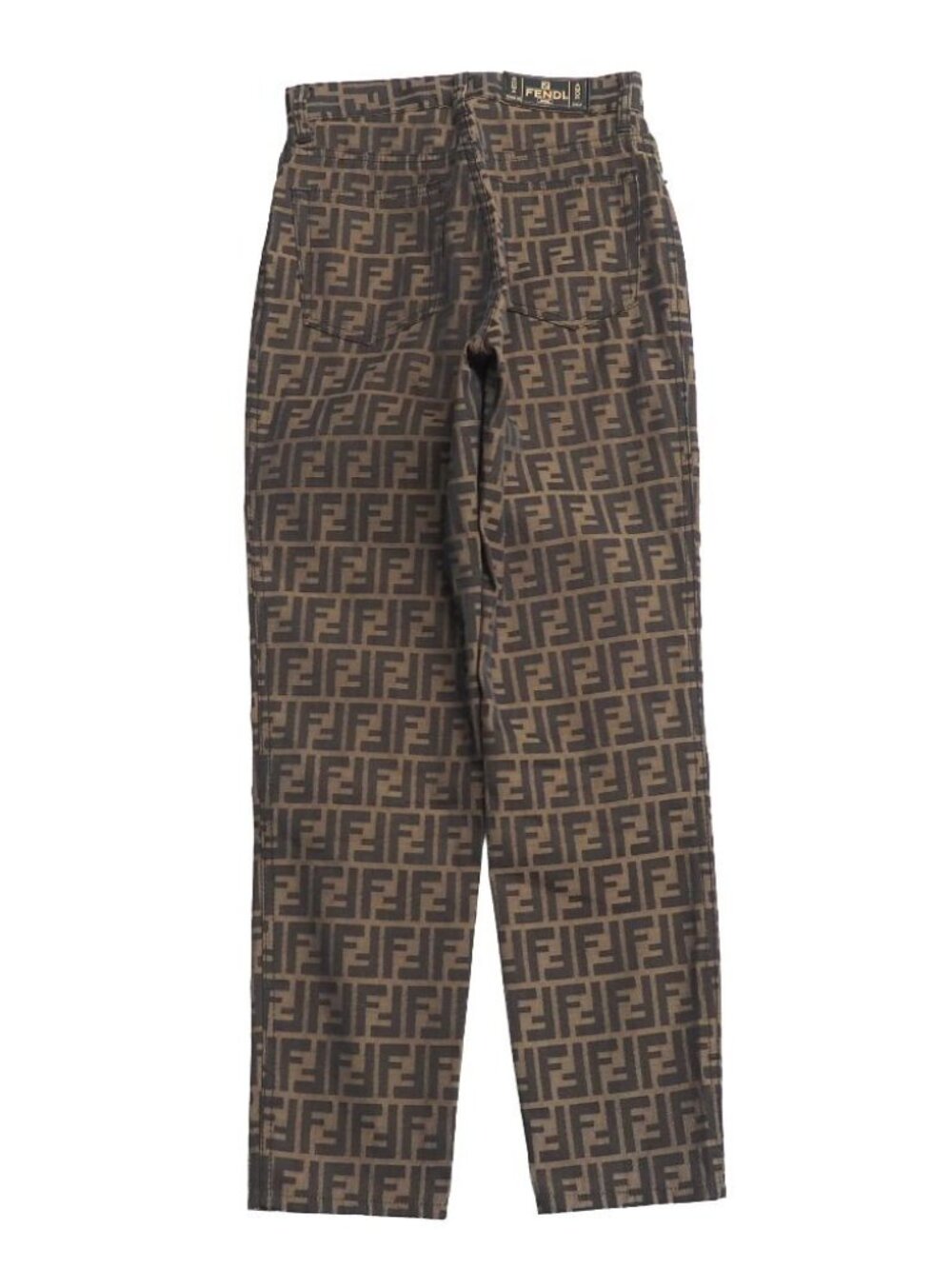 Fendi Vintage Pants 40 Zucca Tapered - Picture 2 of 9